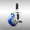 Service Caster 3 Inch 316SS Blue Polyurethane Swivel 3/4 Inch Expanding Stem Caster Brake SCC-SS316EX20S314-PPUB-BLUE-TLB-34 - alternate 1
